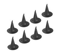 VICASKY 8pcs Decorativo Strega Cappelli Halloween Nero Cosplay Cappelli Con Tesa Larga Per Parti E Costumi Accessori Per Le Occasioni Spaventose