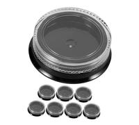 VICASKY 8pezzi Barattoli Plastica Rotondi Piccoli Barattoli Vuoti Per Glitter Unghie Ricarica Riutilizzabili Contenitori Vuoti Per Decorazioni Unghie Per Paillettes