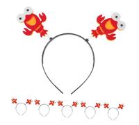 VICASKY 8pezzi Cerchietto Forma Di Aragosta Cercehietti Per Capelli Tema Animale Cercehietti Per Cosplay Accessori Per Feste Di Halloween Per Costumi Da Gambero