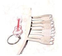 VICASKY 9pcs Fretboard Raggio Gauge Metallo Precisi Strumenti Lutqui Per Chitarre E Bassi Con Portachiavi Casuale Argento Per Ponti Esatti E