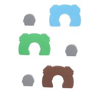 VICASKY 9pezzi Fermaporta Decorativo Per Protezionper Dita Sicurezza Anticlosura Per Porte e Finestre Design Elegante e Flessibile Per Stanza Dei