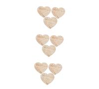 VICASKY 9pezzi Targhette Per Annuncio Nascita Legno Forma Di Cuore Segnali Per Personalizzati Ottimi Per Foto e Regali Per Mamme Aspettanti