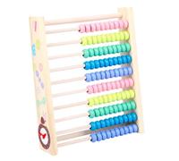 VICASKY Abaco in Legno per Doppia Faccia Strumento Educativo per Apprendimento Matematica e Disegno Telaio Colorato per Sviluppo Abilità Manuali e Cognizione Numerica