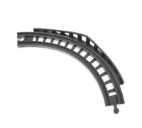 VICASKY Accessori per binari di cavalcavia, accessori per treno giocattolo, accessori per treno giocattolo, tunnel ferroviario in legno, linea curva in plastica, grigio