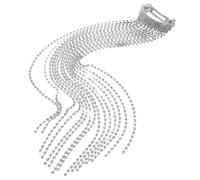 VICASKY Accessori per Capelli Catena di Strass e Nappa Fermaglio Elegante per Trecce e Fasce Gioiello Multifunzionale per Acconciature
