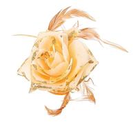 VICASKY Accessori per capelli floreali da donna per capelli boutonniere di fiori per matrimoni feste e occasioni speciali e spilla versatile con giallo per la sposa