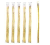 VICASKY Accessori per Chioma Sposa Oro 750 Pezzi di Tinsel in Pet Filament, Facile da Rimuovere e Resistente per Utilizzo Quotidiano e Night Club