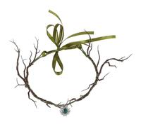 VICASKY Accessori Per Festival Di Fiori Copricapo Di Foglie Cerchietto Con Rami Corna Di Cervo Uomo Floreale Drago Fata Copricapo Di Beltane Copricapo Con Foglie Di Bosco.