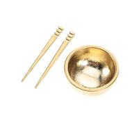 VICASKY Accessori per la casa delle bambole in miniatura - ciotole in metallo e mini stoviglie in scala 112 per gioco di ruolo
