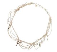 VICASKY Accessorio Capelli Dorato Catena in Lega Per Donne Cerchietti in Lega Per Ragazze Adatto Per Acconciature Eleganti e Occasioni Speciali