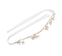 VICASKY Accessorio per capelli da sposa, corona di fiori con cristalli, per matrimoni, feste e occasioni speciali, leggero e confortevole per la sposa