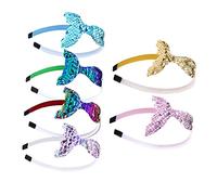 VICASKY Accessorio per capelli per occasioni speciali - 6 pezzi cerchietti con coda di sirena copricapo per feste per bambini, perfetto per compleanni, balli ed eventi
