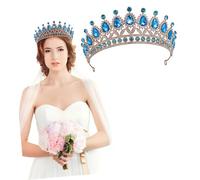 VICASKY accessorio per con di diamanti diadema nuziale da sposa per donne matrimonio decorazioni adornare decorazioni per da sposa tiara femminile strass Sky-Blue