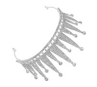 VICASKY Accessorio per con di strass accessori per acconciature accessori per feste per donne spose corone di compleanno per le donne della sposa nuziale Silver