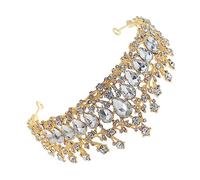 VICASKY Accessorio per con di strass corone principesse diadema nuziale accessori per da sposa per la sposa Copricapo da sposa della sposa bianca