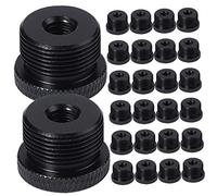 VICASKY Adattatore per Microfono Ricambio per Stand Microfono in 30 Pezzi 3/8 Interno a 5/8 Esterno in Nero per Studio di Registrazione