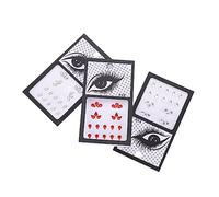 VICASKY Adesivi Gemme Per Viso 3 Set, Gioielli Decorativi Autoadesivi in Resina Riutilizzabili, Strass Per Trucco Feste e Festival, Adesivi Per Occhi e Corpo Per Donne e Ragazze