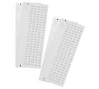 VICASKY Adesivi Numerici Autoadesivi per Unghie 4 Fogli Piccoli per Etichette Manicure Resistente Adesione per Organizzazione Smalti Etichette Numerate Staccabili per Saloni e Uso