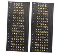 VICASKY Adesivi per chitarra Fretboard a 2 fogli adesivi per chitarre acustiche ed elettriche per principianti per migliorare la tecnica di gioco per gli amanti della musica