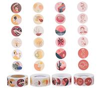 VICASKY Adesivi per scrapbooking estetici 500 fogli rotolo di cartoni animati adesivi per diario senza colla necessaria set di adesivi decorativi etichette