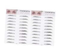 VICASKY Adesivi Sopracciglia Finte 3d, Set da 2 Pezzi, Stencil per Sopracciglia e Trasferimento, Effetto Realistico per Uomo e Donna, Facile Applicazione per Trucco Rapido e Duraturo