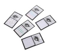 VICASKY Adesivi Strass e Perle per Viso e Unghie Orecchini Adesivi per Bambine Set 5 Fogli Gioielli Viso Autoadesivi per Feste Natale e Halloween