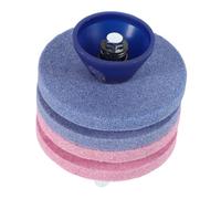 VICASKY Affilatrice Lame Tosaerba Doppio con Pietra Strati Strumento Portatile per Attrezzi da Giardino Testa Industriale Resistente per Uso Domestico e Professionale