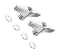 VICASKY Aggiornamento L'hardware del tamburo. 1 Set di dadi ad ala a farfalla per serrare a mano. Dadi e viti di ricambio per il montaggio a tamburo. 4 cuscinetti e 2 bulloni.