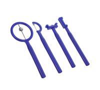 VICASKY Allenatore Dei Muscoli Della Lingua 4 Pezzi Set Strumento Di Stimolazione Per Bambini Esercizi Per i Muscoli Della Bocca Riabilitazione Del Linguaggio Portatile in Plastica e Acciaio