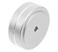 VICASKY Ammortizzatore antiscivolo per unghie dei piedi, piedini per macchina scorrevoli, supporto per amplificatori, piedini isolanti, piedini isolanti, subwoofer, alluminio, argento