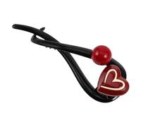 VICASKY Amore forcina per capelli per donne e ragazze forcine per capelli spessi pettini a coda di ratto per donne capelli lametta clip da inserire in plastica rossa