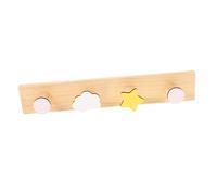 VICASKY Appendiabiti da Parete in Legno Naturale per Cameretta Gancio Creativo per Zaini Asciugamani e Cappelli Decorazione Funzionale per Stanza Giochi e Nursery