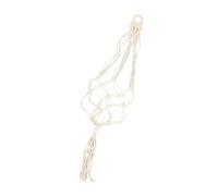 VICASKY Appendino da Parete in Macramè per Ukulele e Chitarra Portavasi Bianco in Cotone Intrecciato Decorazione Versatile per Interni ed Esterni