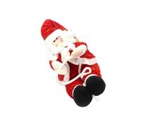 VICASKY Arrampicata con corda, Babbo Natale, decorazione per albero di Natale, Babbo Natale, scaletta per arrampicata, per esterni, decorazione natalizia, tessuto