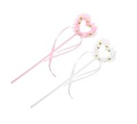 VICASKY Bacchette magiche per fata del cuore, bacchette magiche per costume di scena, bacchette magiche per fata d'angelo, per ragazze, fate, cosplay, accessori per feste