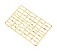 VICASKY Bambola alfanumerica lettera piccoli numeri per casa delle bambole lettere oro targa numero civico accessorio per piccole porte di casa accessori decorativi per piccole case in plastica dorata