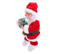 VICASKY Bambola di Natale Mini Babbo Natale peluche gonfiabile albero libreria decorazione libreria decorazione natalizia tavolo ornamento plastica rosso
