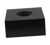 VICASKY Bandiere con logo microfono: stazione di bandiera per microfono nero aumenta la consapevolezza del marchio, cubo per interviste di notizie come oggetti di scena