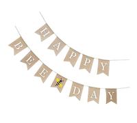 VICASKY Bandiere decorative di carta d'api - 2 striscioni per l'atmosfera di una festa di compleanno per bambini