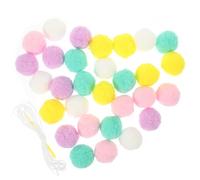 VICASKY Bandierina per articoli per feste di compleanno, decorazione sospesa, palline sensoriali, ghirlande triangolari, bandierine per compleanni, ghirlande a sfera, peluche