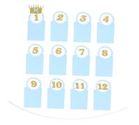 VICASKY Banner fotografico per 1 compleanno - Decorazioni Per La Crescita Del Bambino In 12 Mese Banner Cornice Per La Baby Shoes