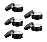 VICASKY Barattoli di unguenti vuoti per creme e maschere per gli occhi apertura pratica conservazione imballaggio nero per progetti fai da te e forniture di viaggio