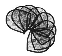 VICASKY Base in Rete di Pizzo Trasparente per Parrucche 8 Pezzi Leggera e Traspirante per Realizzazione e Chiusura Parrucche Fai da Te Accessori per Extension Chioma Donna