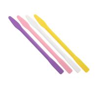 VICASKY Bastoncini in Silicone per Mescolare 4 Pezzi 10 Cm Riutilizzabili per Maschere Viso, Trucco e Lavori Artigianali, Applicatori Pratici per Uso Domestico e Viaggi