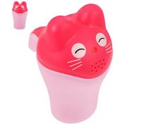 VICASKY Bicchiere da Bagno per Ragazzo Ragazza in Pp Rosa, Tazza per Shampoo con Manico Cartone Animato Adorabile, Facile da Usare per Bagnetto e Lavaggio dei Chioma
