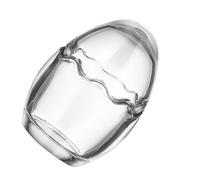VICASKY Bicchiere Trasparente per Dessert Forma Guscio d'ovo Contenitore Vetro Pudding e Yogurt Tazza Multifunzionale per Dolci Porzioni e Pratiche