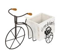 VICASKY Bici in Legno Decorazione Resistente per e Casa Supporto Fioriera con Design per e Piante Darredo Versatile per ed Esterni