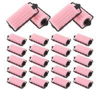 VICASKY Bigodini in Spugna Morbidi per Chioma da Donna 24 Pezzi, Arricciacapelli senza Calore Diametro 3,5 Cm, Adatti per Chioma Corti e Lunghi, Styling Notturno Delicato e Facile da