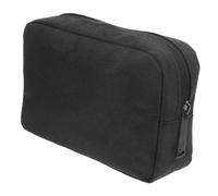 VICASKY Borsa elettronica facile da viaggio, organizer per cavi, per trucchi e articoli da toeletta, colore nero trasparente