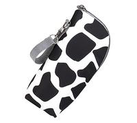 VICASKY Borsa per biberon, borsa termica per neonati, per latte d'avena, da viaggio, per biberon, scaldacollo, borsa per il petto, borsa portatile, colore grigio Oxford, leopardo, 8x7x22cm, moderno